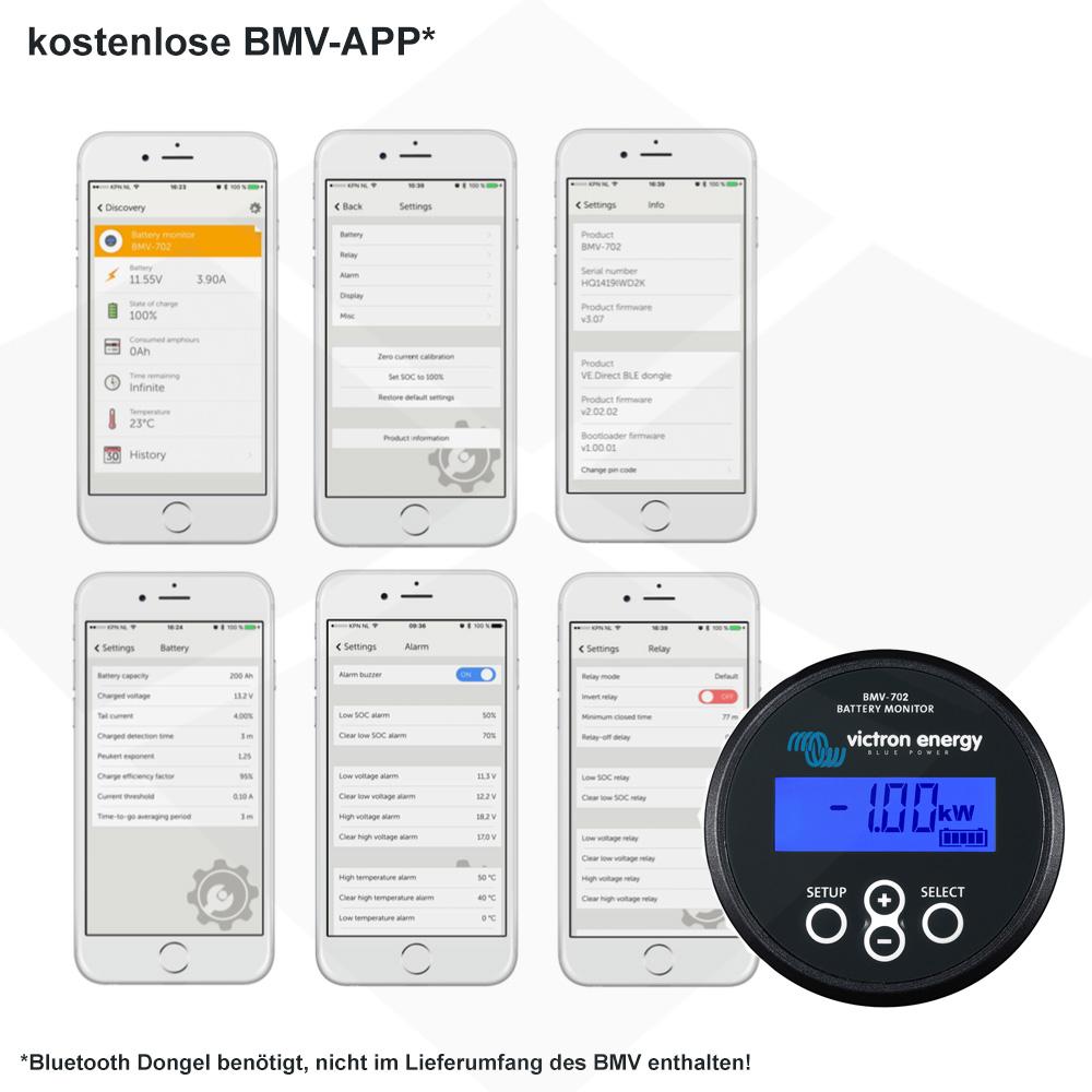Victron Battery Monitor BMV-702 Black