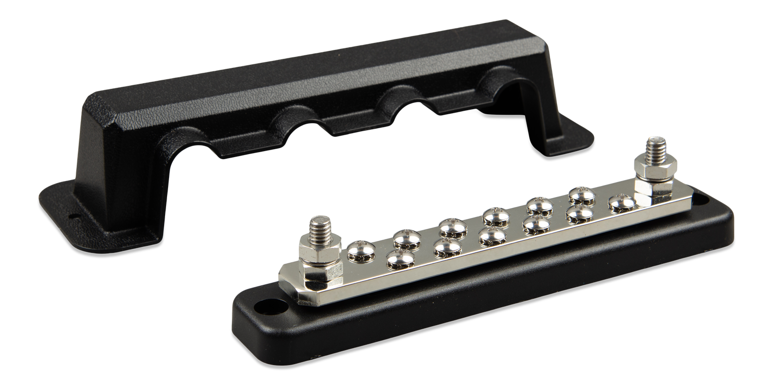 Copy of Victron Busbar 250a 2p with 6 screws + cover #1