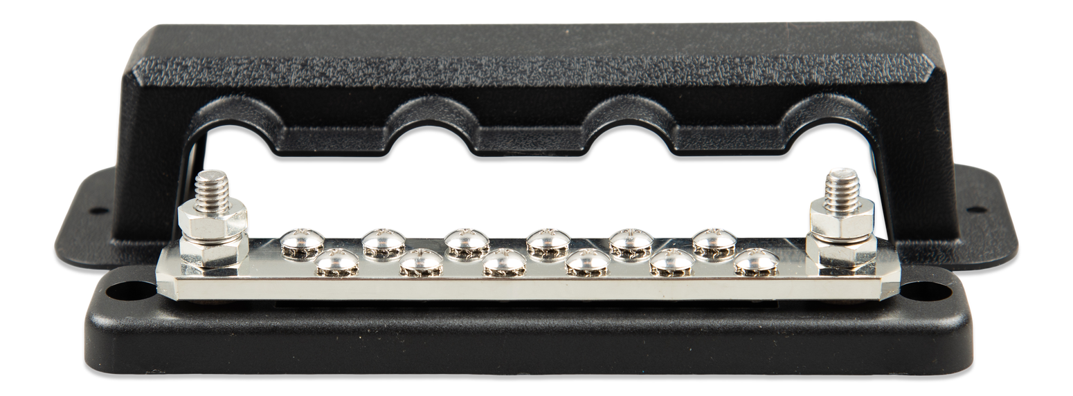 Copy of Victron Busbar 250a 2p with 6 screws + cover #1