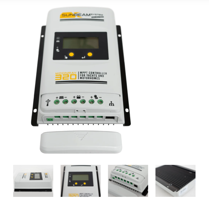 SUNBEAMsystem MoonRay 160 MPPT Laderegler 2.Generation bis Pmax. 160 W (12V)/ 320 W (24V)