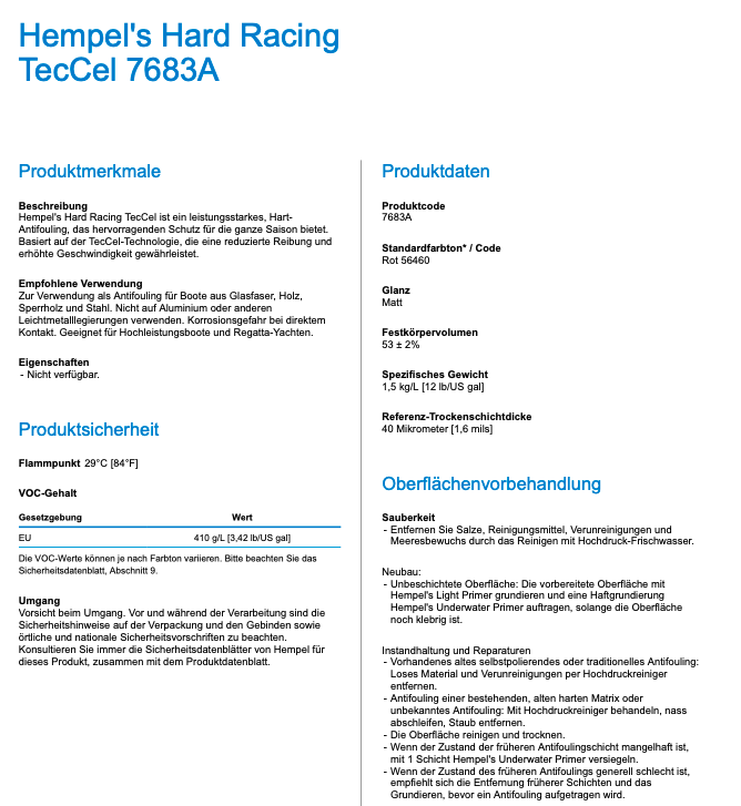 Hempel´s Hard Racing TecCel Grey 2,5l