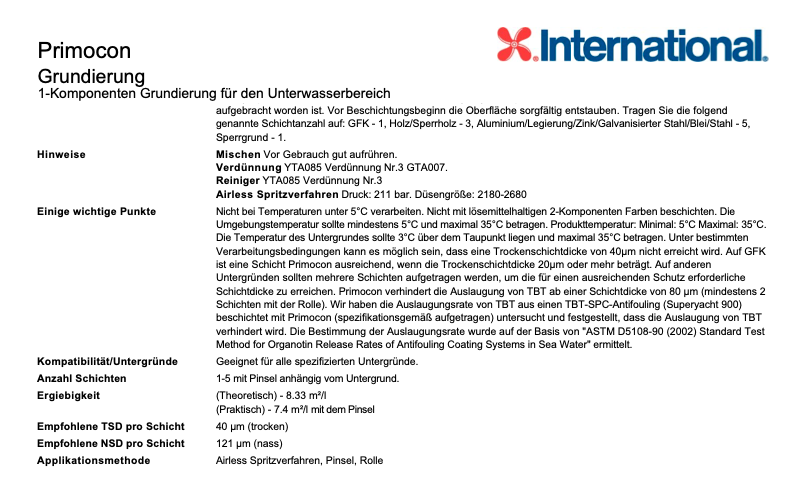 International Primocon Grau