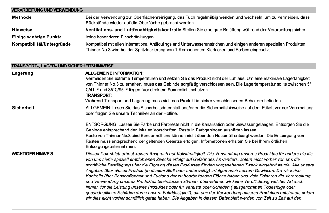 International dilution No. 3, 1l