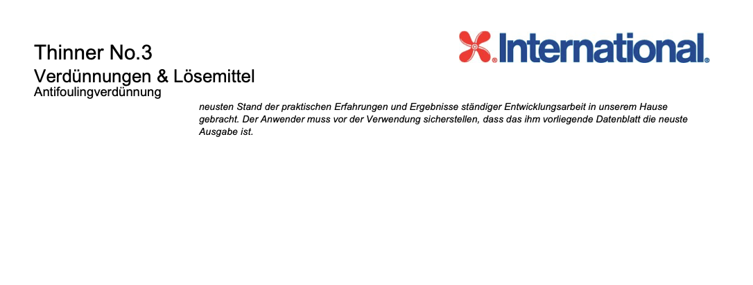 International dilution No. 3, 1l