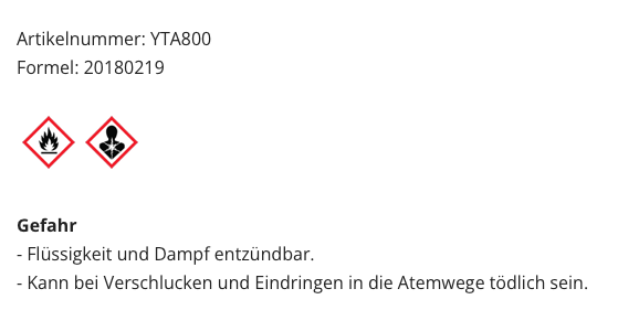 International dilution No. 1, 500ml