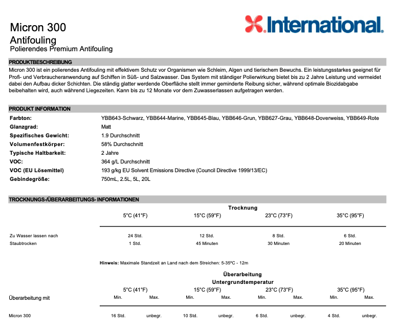 International Micron 300 Darkgrey, 2.5l