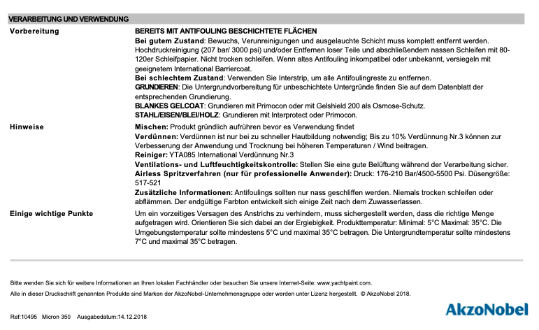 International Micron 350 Red,