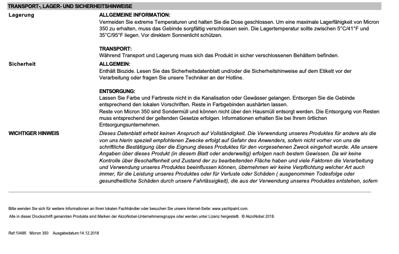 International Micron 350 Blue,