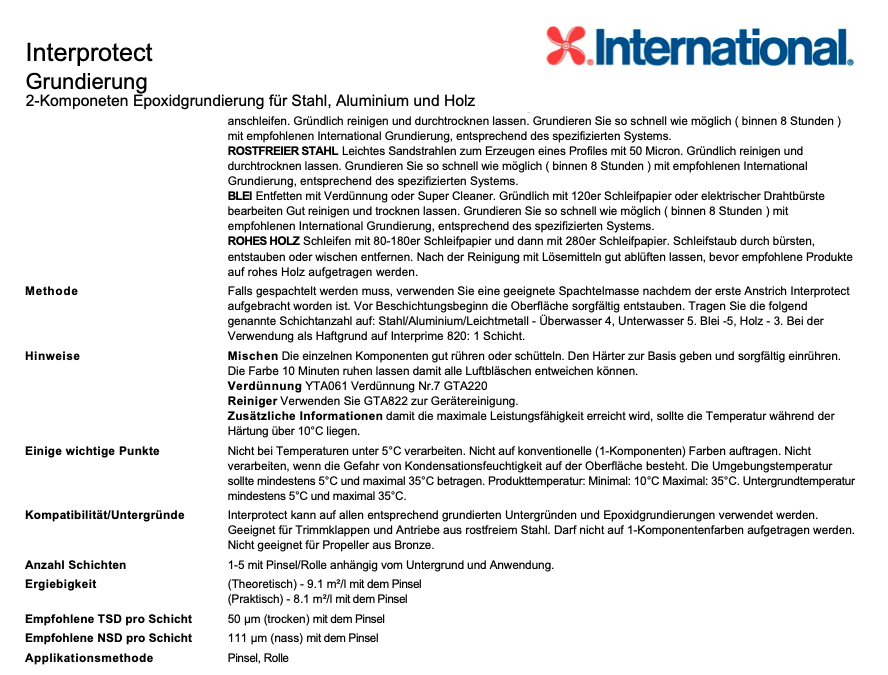 International Interprotect Härter 1.25l