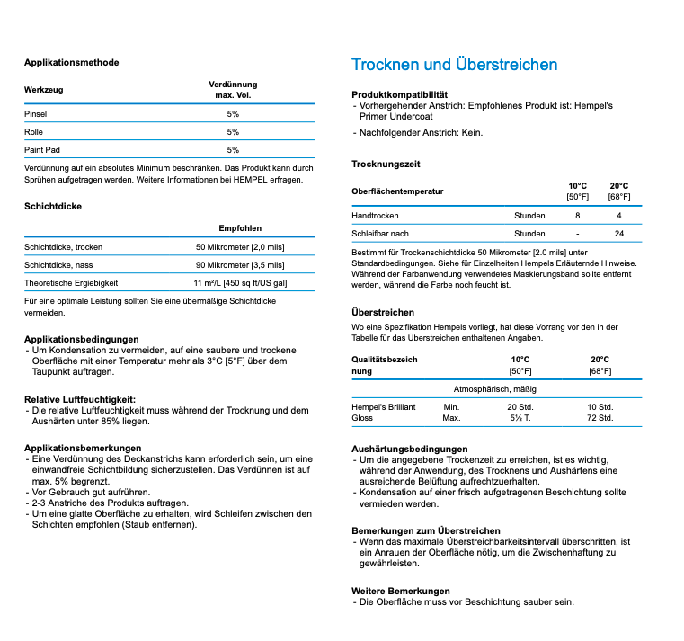 Hempel´s Brilliant Gloss 0,75l