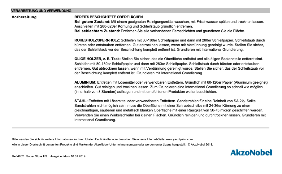 International Super Gloss HS, 0.75l