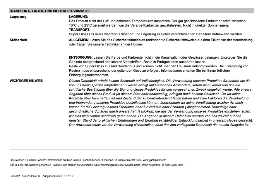 International Super Gloss HS, 0.75l