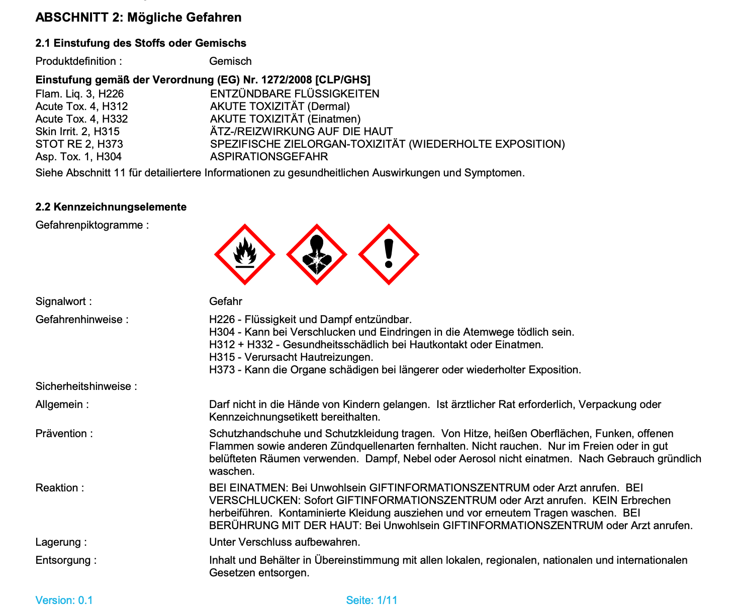 Hempel´s Thinner 808 (Nr.3), 0,75l