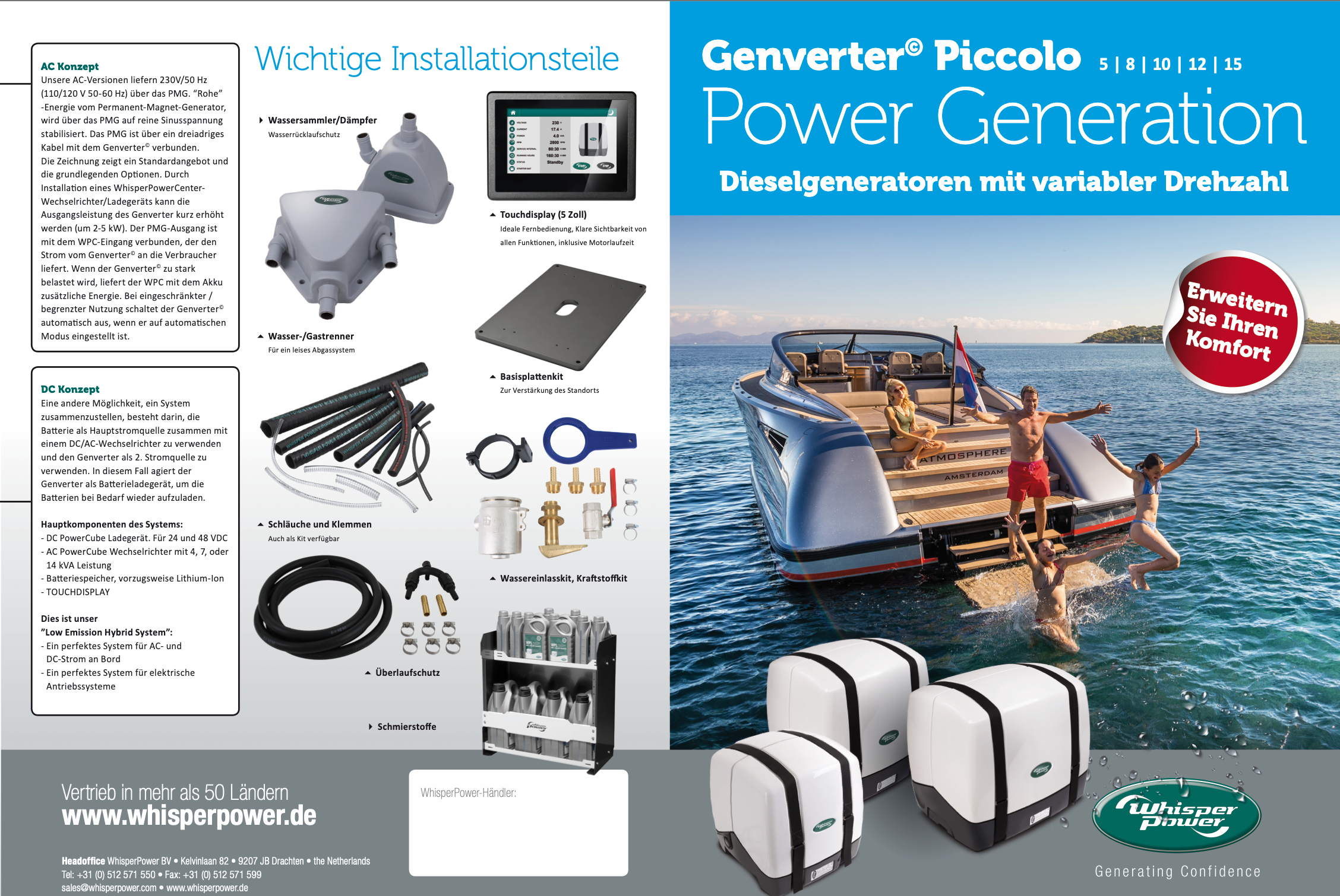 WhisperPower WP Starterbatterie-Einbausatz