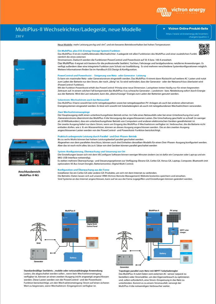 Victron Multiplus-II 48/6K5/100-50 230V