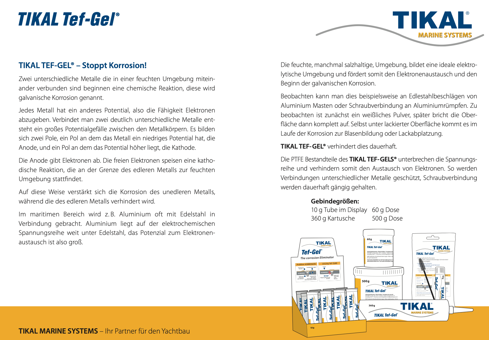 Tikal TEF Gel Antikorrosion T10, weiß, 10g