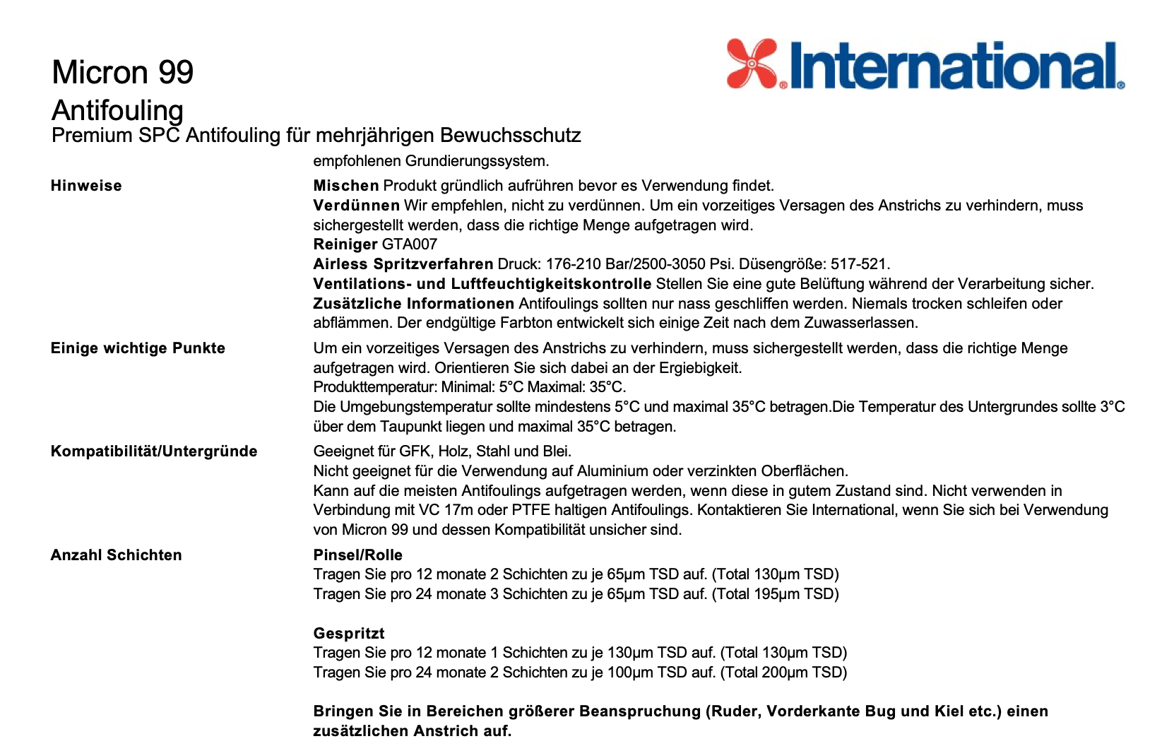 International Micron 99 rot, 20l