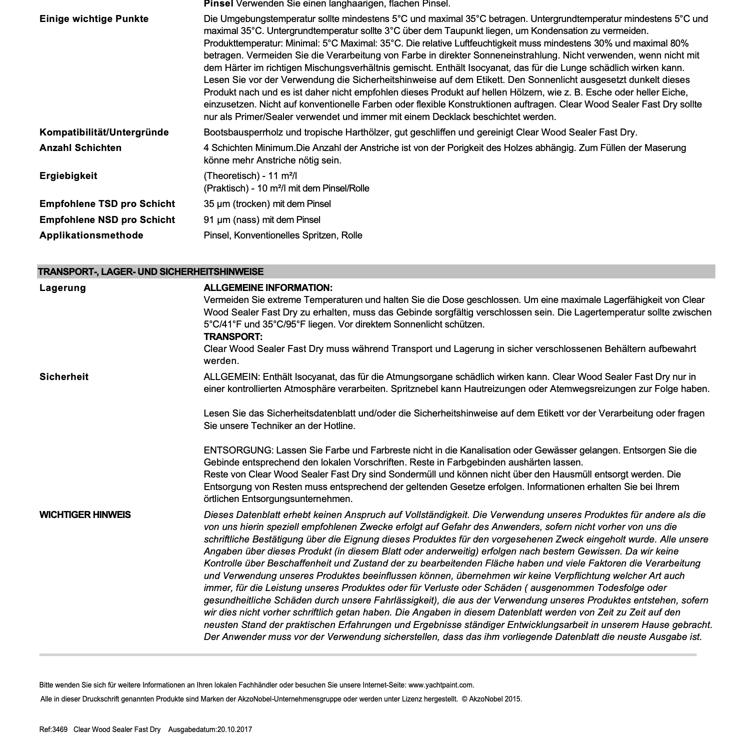 International Clear Wood Sealer, Basis 5l, 2 Komponenten