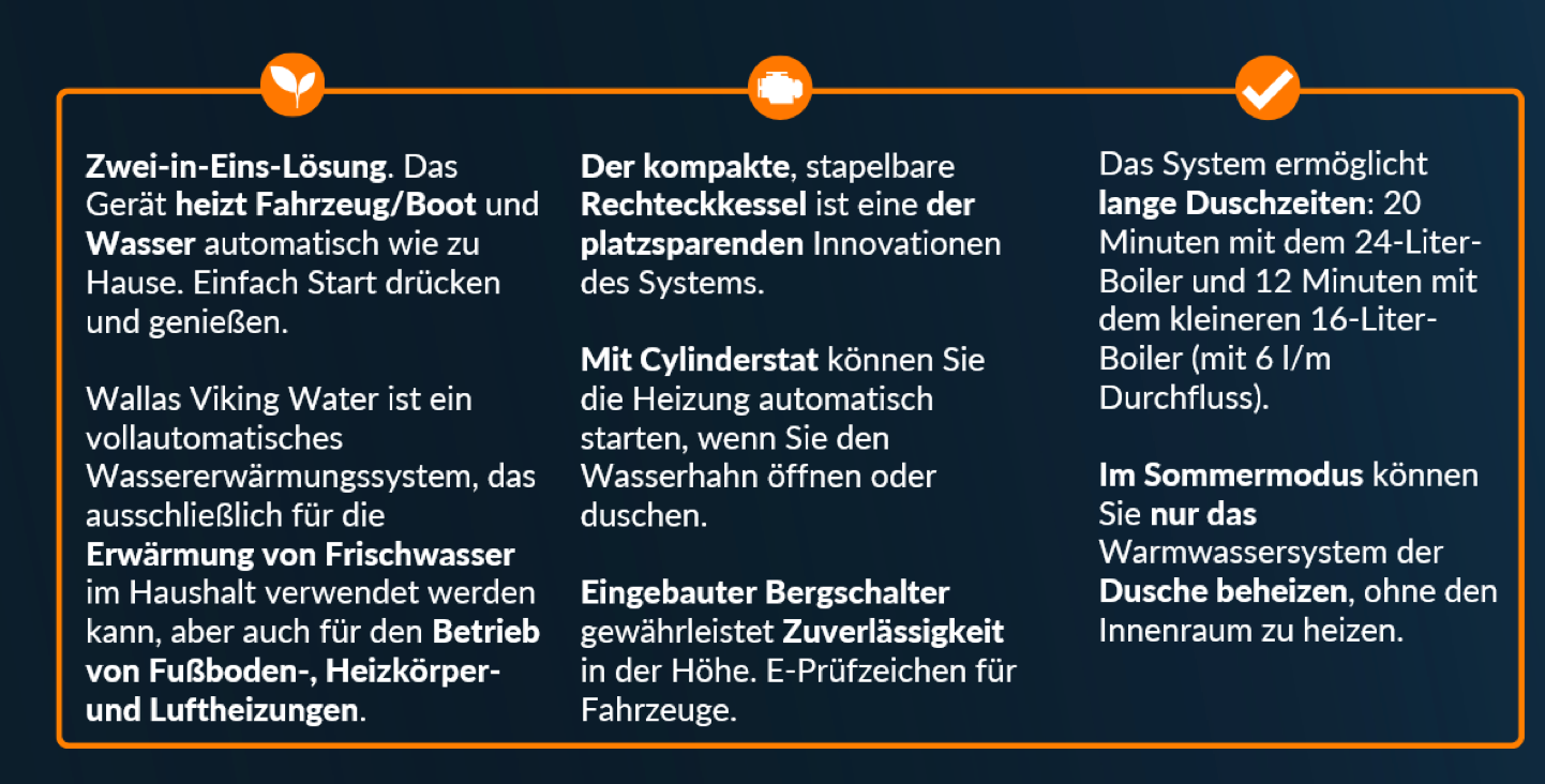 Wallas Viking Water 30, Warmwasserbereiter