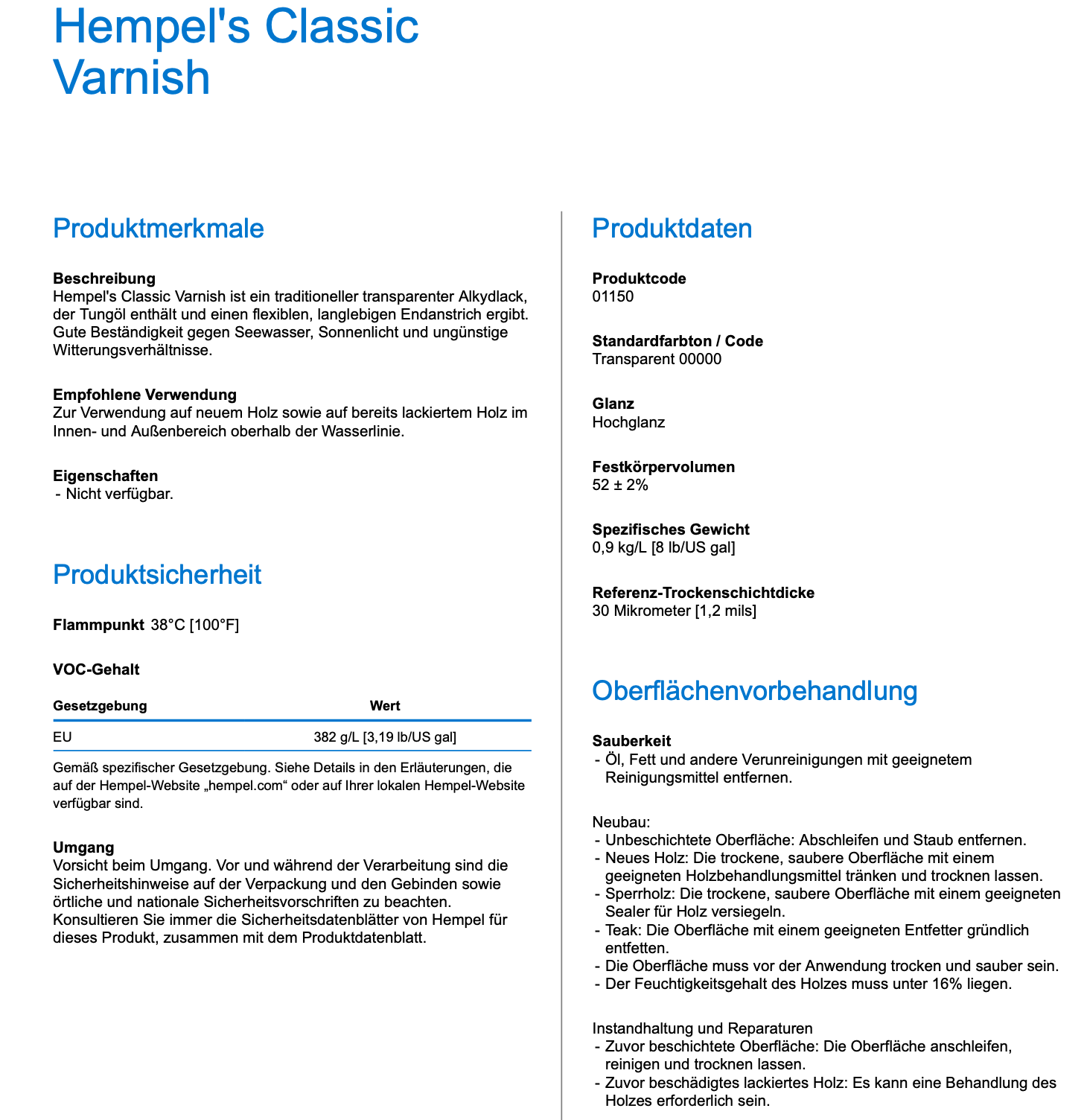 Hempel´s Classic Varnish 2,5l