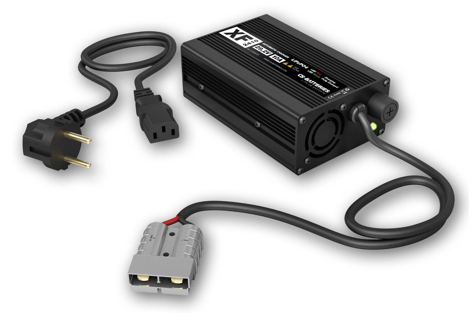 CS-ELECTRONIC XF2410 Automatik LiFePO4 24V/10A Ladegerät im Metallgehäuse -300W-