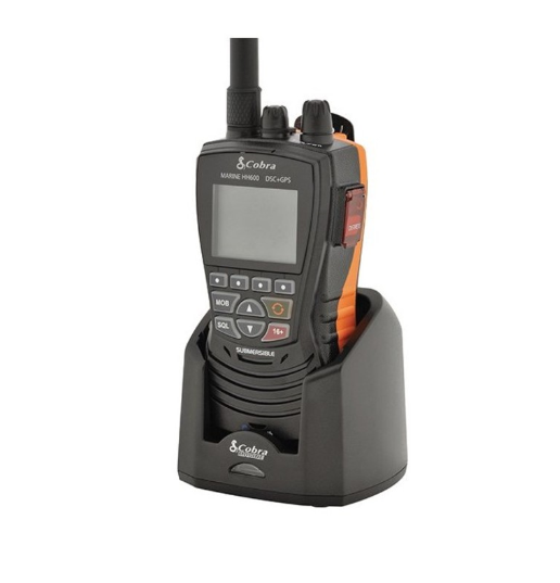 Cobra FM MRHH600 handheld radio with GPS and DSC
