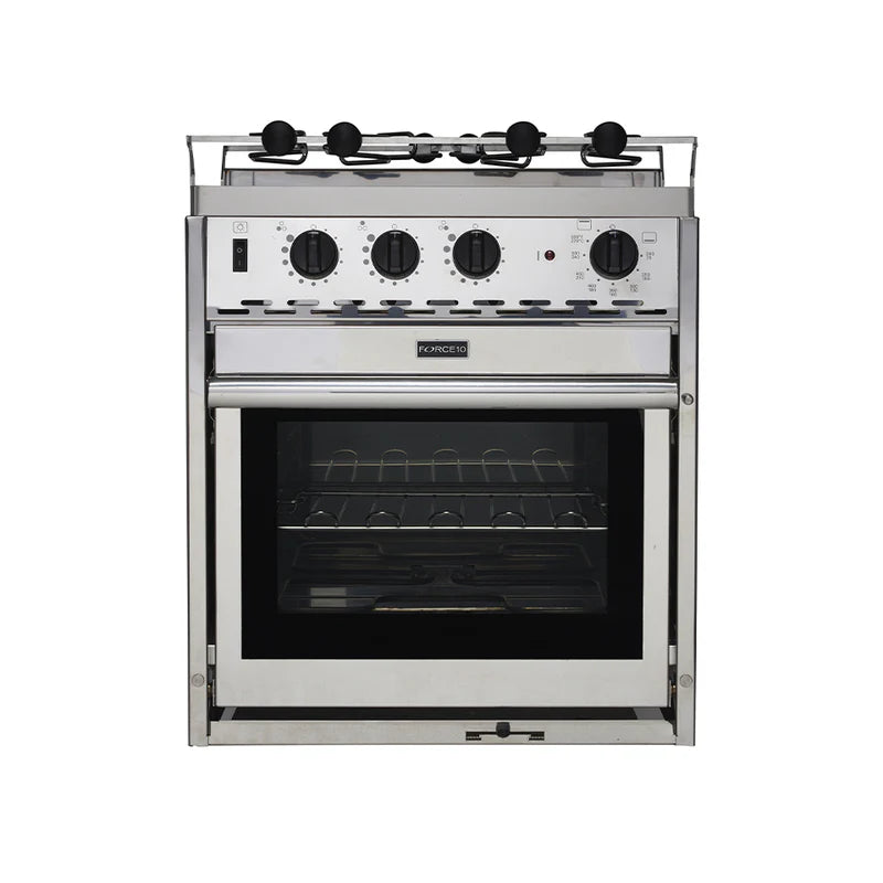 FORCE10 3-flam. Euro Compact Ceranfeld-Kocher mit Backofen/Grill 230 Volt