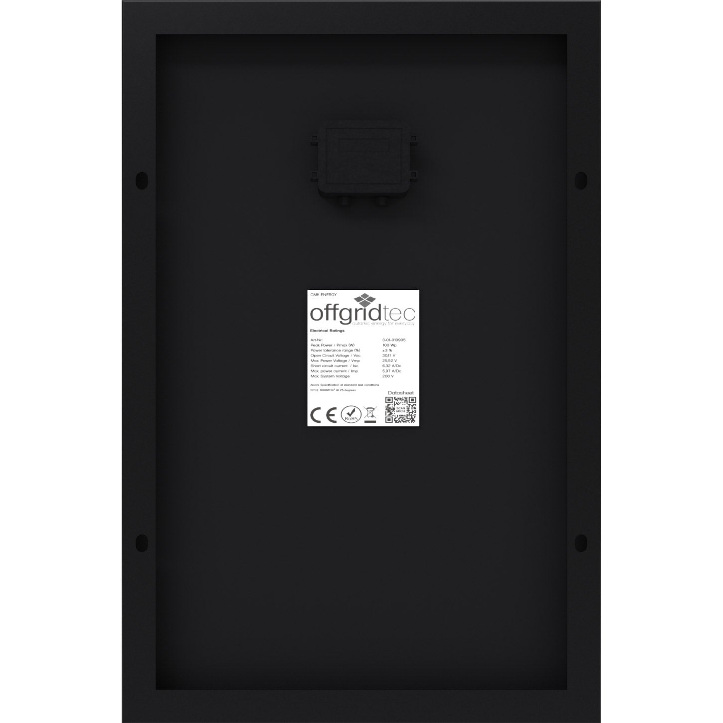 Offgridtec® OLP 30W V2 Solarpanel 23V Schindeltechnologie PERC