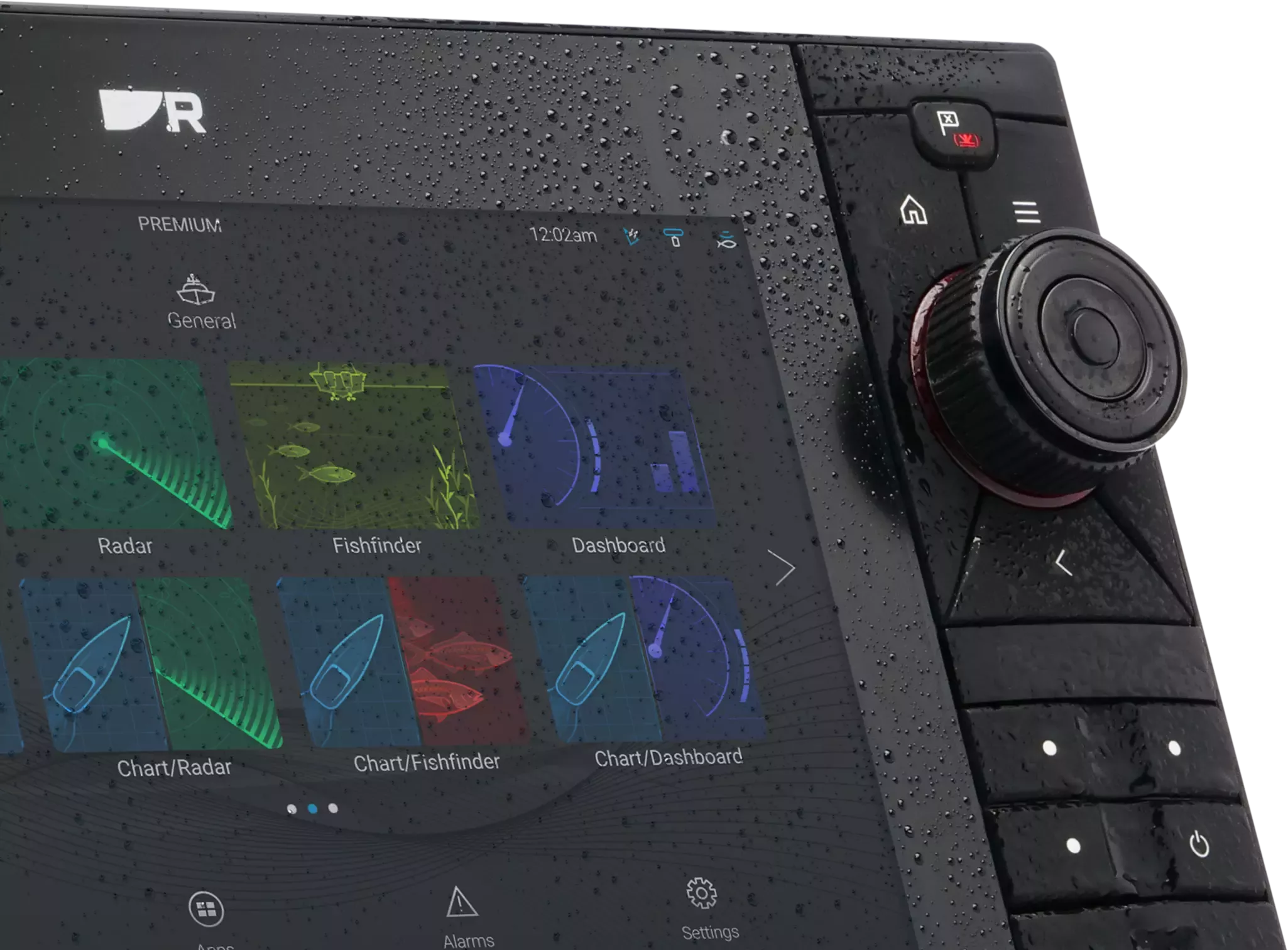 Raymarine AXIOM2 Pro 9 S - 9" HybridTouch multifunction display with integrated High CHIRP sonar for CPT-S transducers, without map