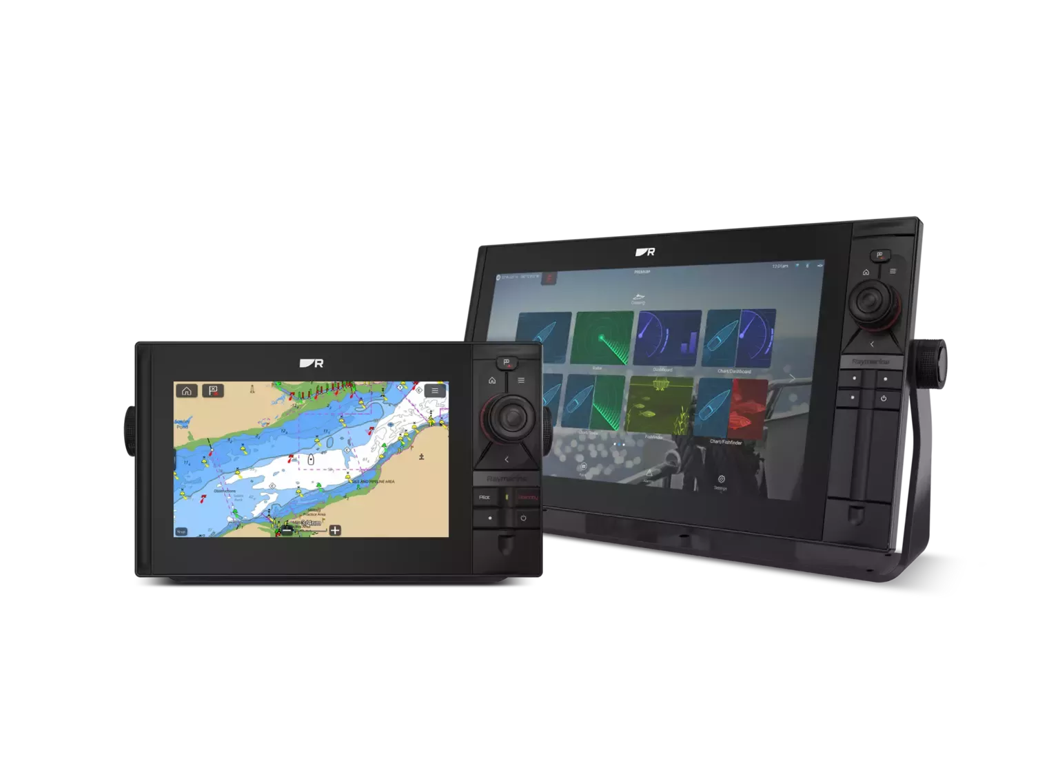 Raymarine AXIOM2 Pro 9 S - 9" HybridTouch Multifunktionsdisplay mit integriertem High CHIRP Sonar für CPT-S Geber, ohne Karte