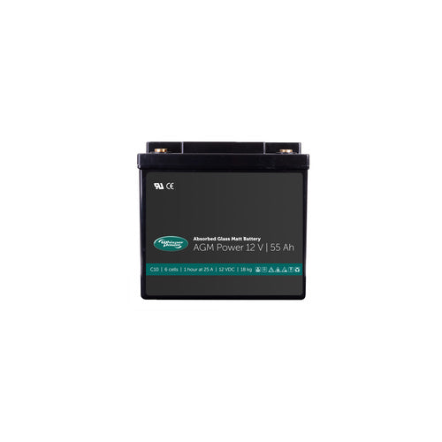 WhisperPower AGM Power Batterie 12V 55Ah