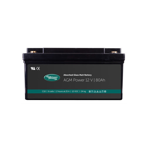WhisperPower AGM Power Batterie 12V 80Ah