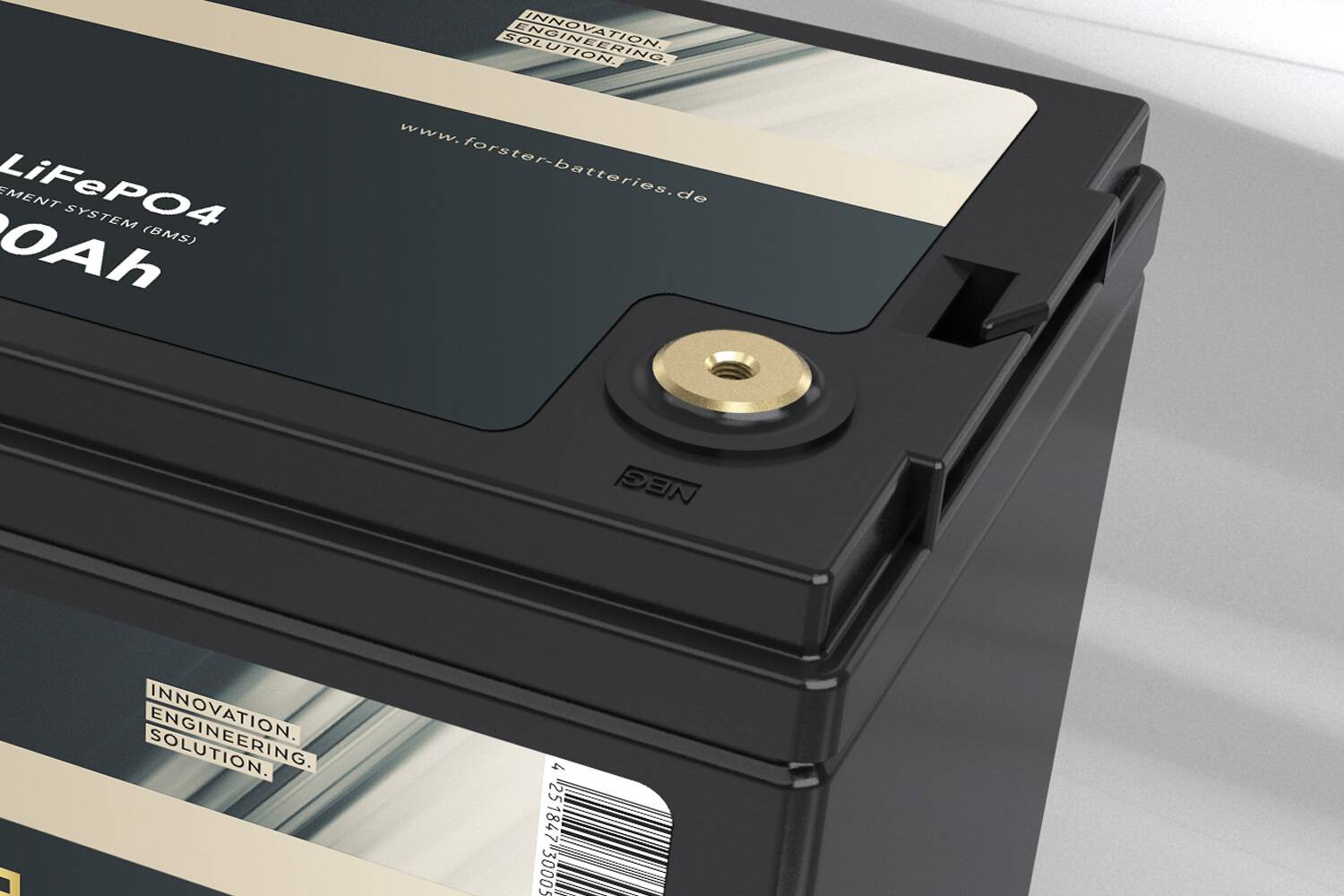 FORSTER 100Ah 12.8V LiFePO4 Premium Lithium Battery | 200A-BMS-2.0 | IP67