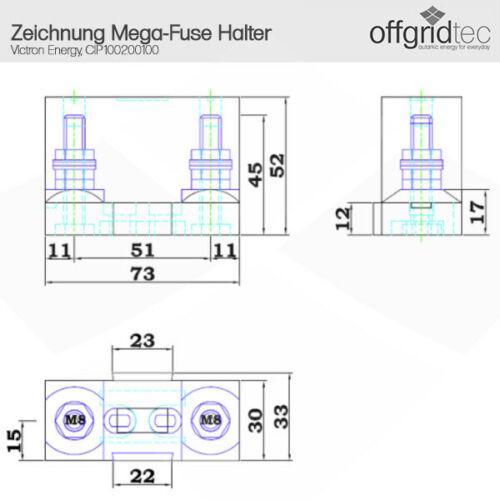 Victron Mega-Fuse Sicherungshalter modular