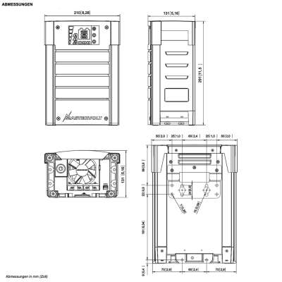 Mastervolt ChargeMaster Plus 12/35-3 12V 35A Batterieladegerät 3 Akku-Bänke