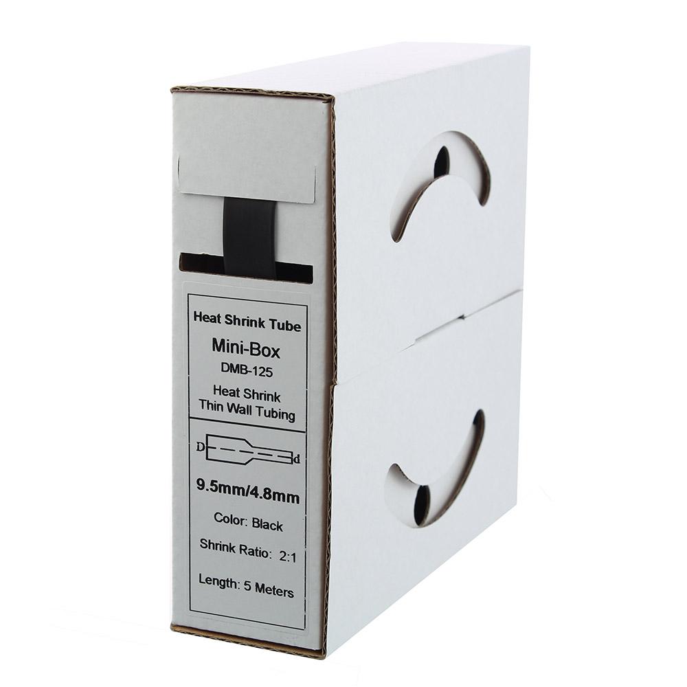 5m Schrumpfschlauch 9,5mm>4,8mm schwarz