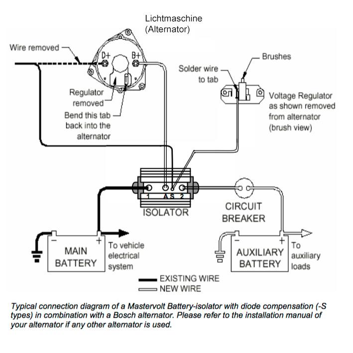 Mastervolt BI 702-S 70A 12V 24V Δίοδος διαχωρισμού μπαταριών βαρέως τύπου