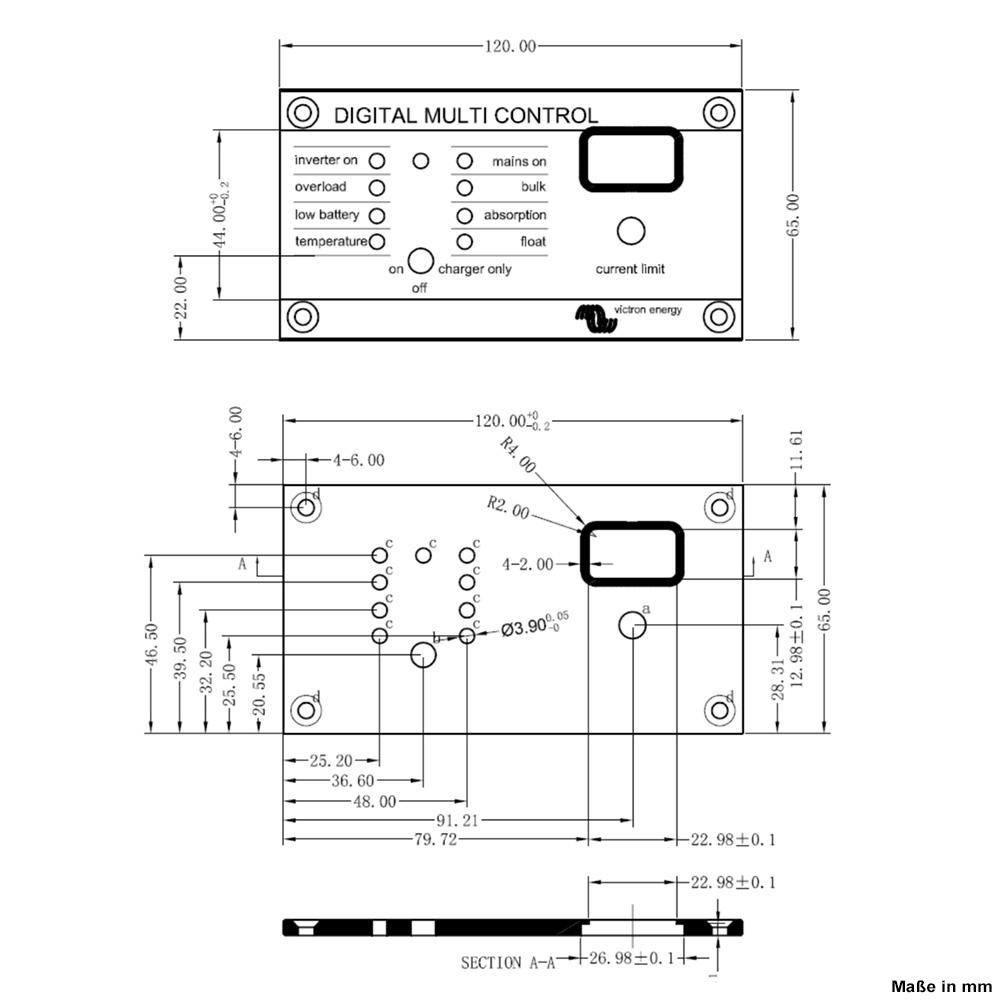 Victron Digital Multi Control 200/200a GX (90 RJ45)