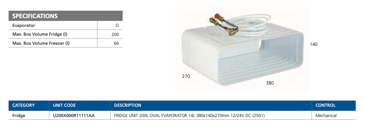 Isotherm 2501 Compact Classic Cooling System 12/24V