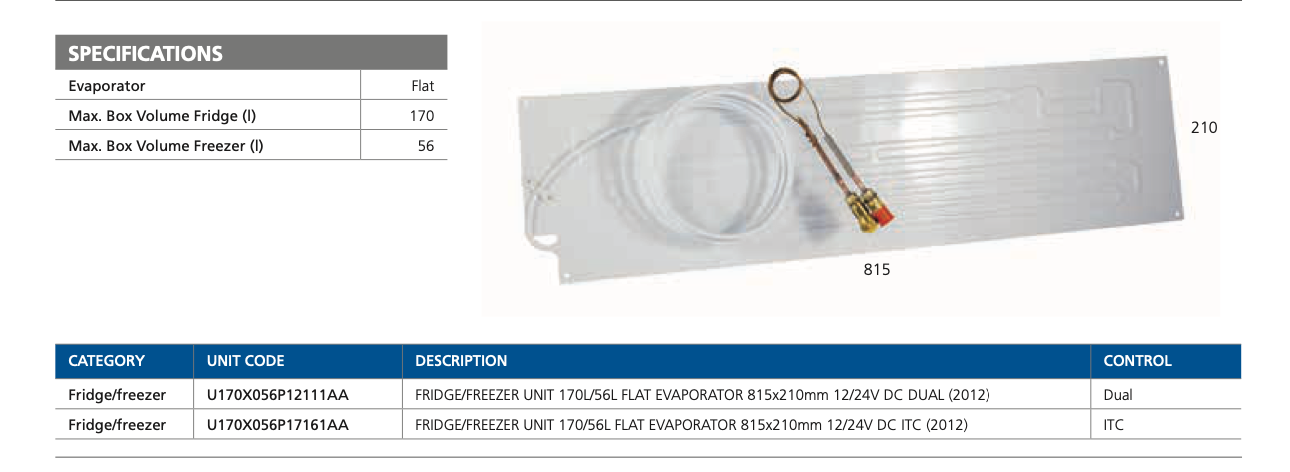 ISOTHERM 2012 Compact Classic cooling/freezer system 12/24V