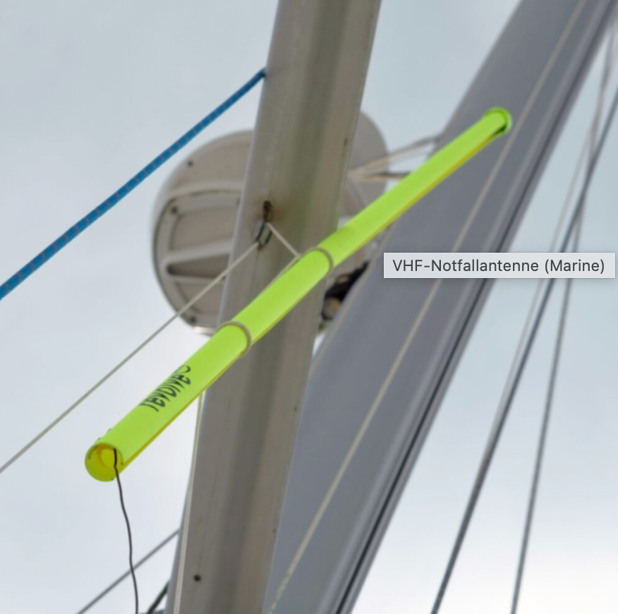 Περιστρέψτε την κεραία έκτακτης ανάγκης VHF Rollable VHF 2,5m