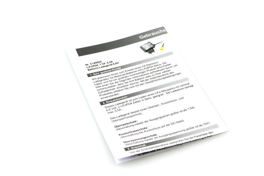 CS-ELECTRONIC XF2 Automatik LiFePO4 Ladegerät passend für alle 6V Litium Batterien