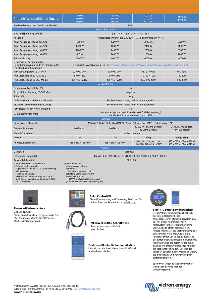 Victron Phoenix Inverter 24/5000 έξυπνος