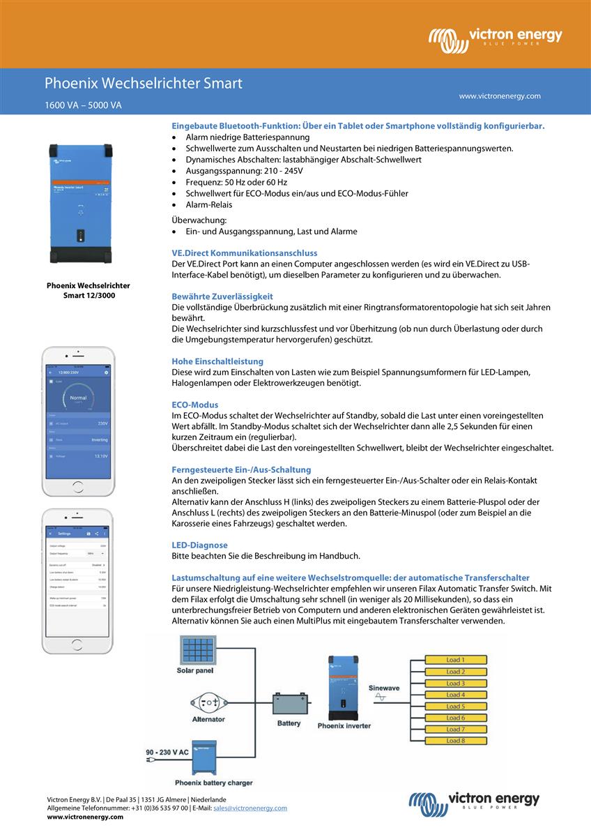Victron Phoenix Inverter 24/5000 έξυπνος