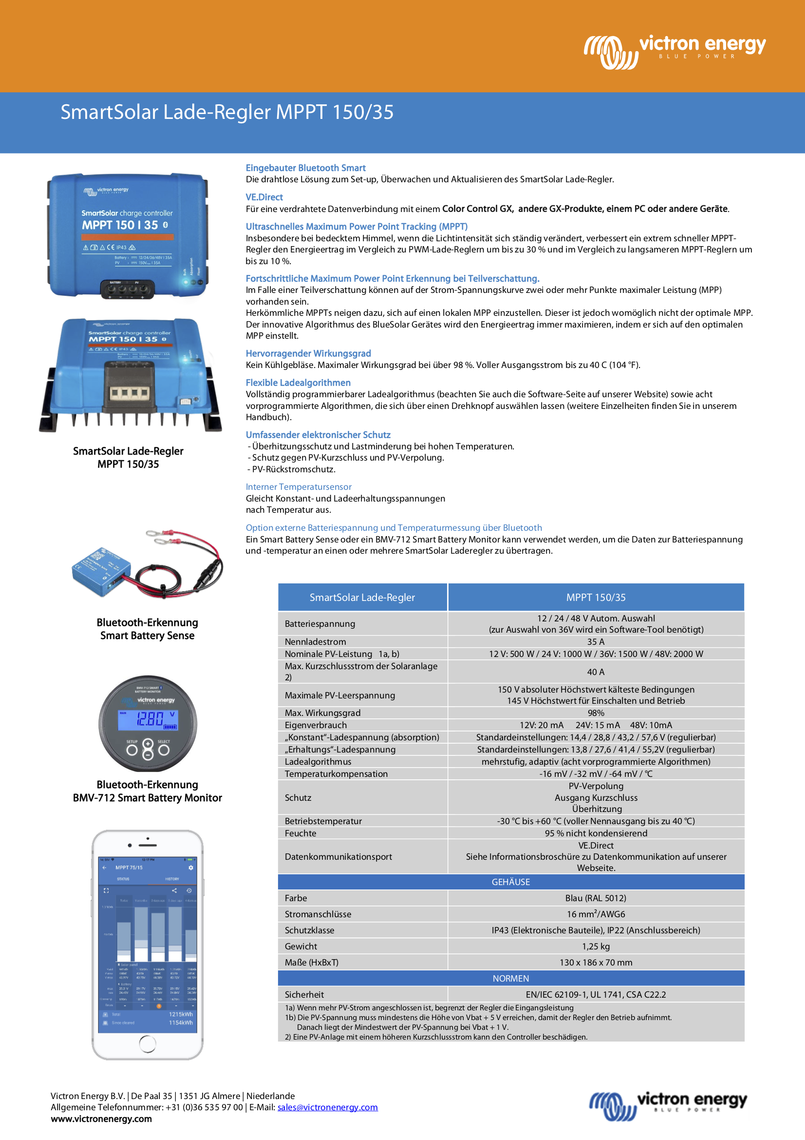 Victron SmartSolar MPPT 150/35
