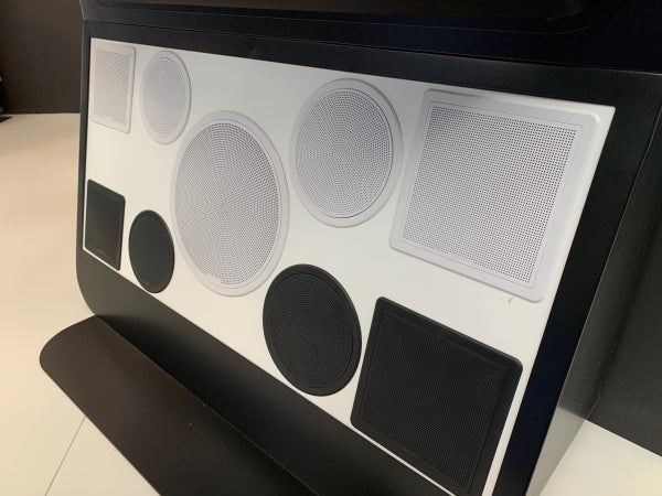 Fusion FM-F77SW, 7,7" 200W Einbaulautsprecher quadratisch weiß/schwarz