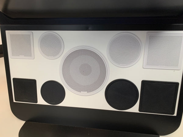 Fusion FM-F77SW, 7,7" 200W Einbaulautsprecher quadratisch weiß/schwarz