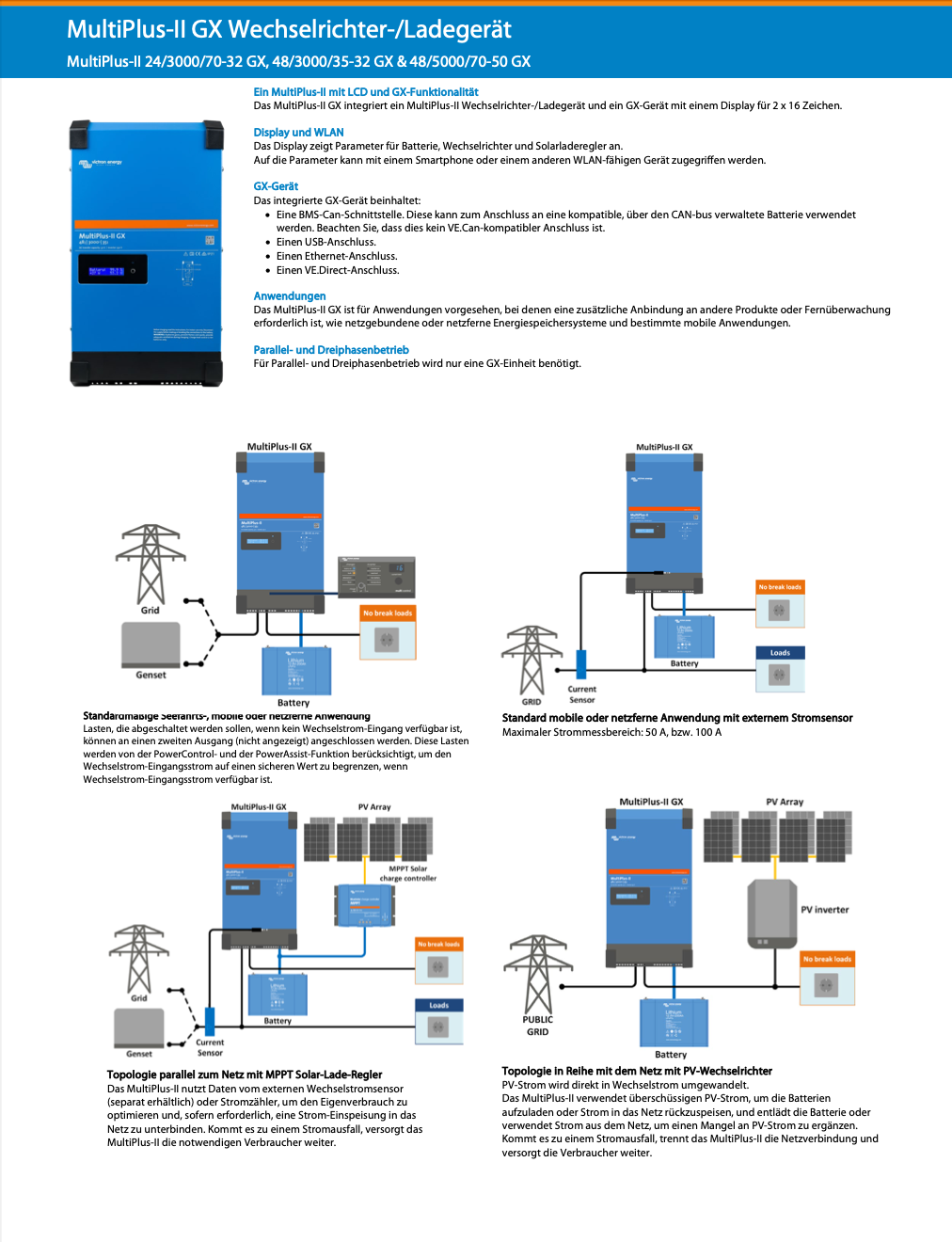 Victron MultiPlus-II 24/3000/70-32 GX