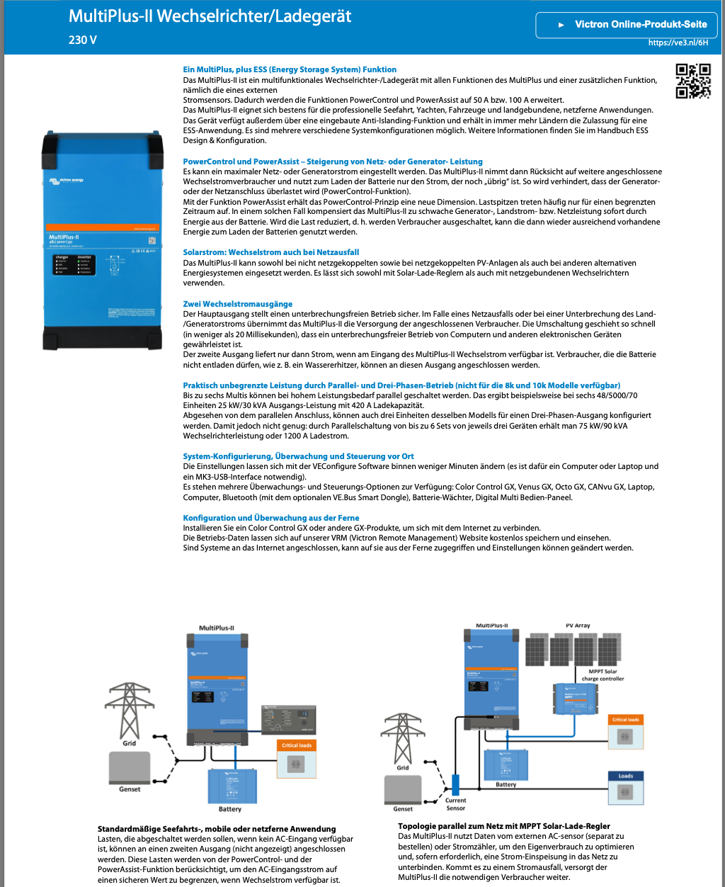 Victron MultiPlus-II 48/15000/200-100