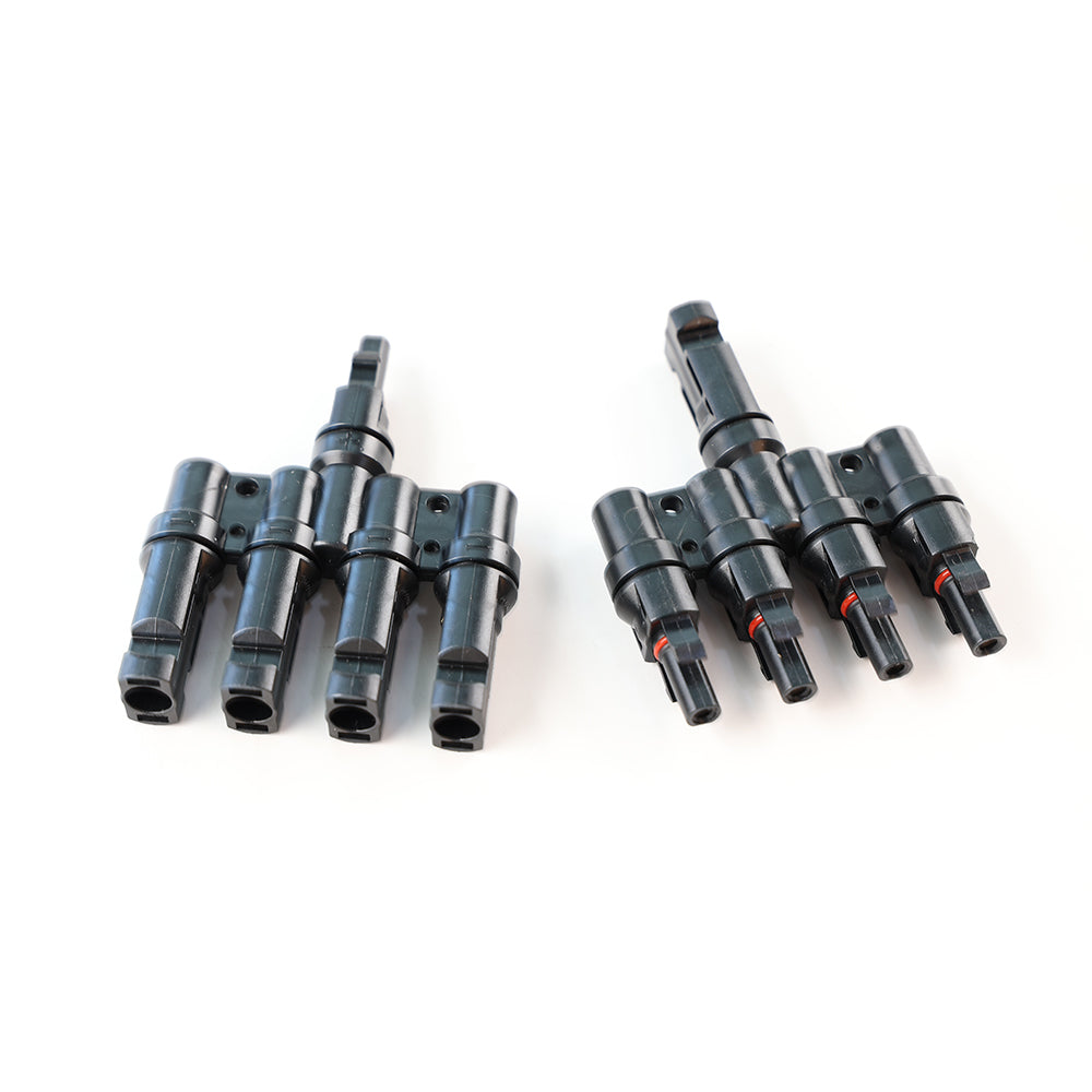 Offgridtec 4-way branch sockets T-plug solar plug (pair)